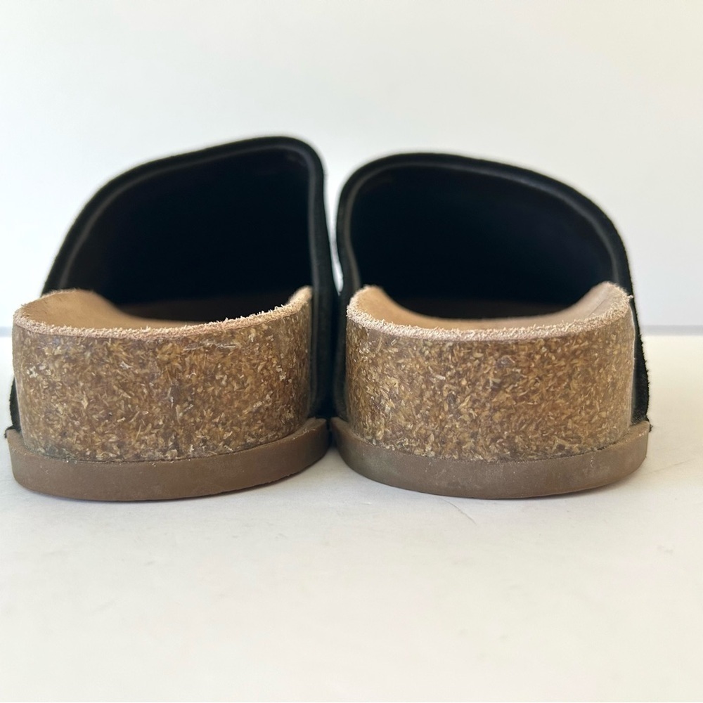 Splendid Black Suede Clog Shoe Minimalist Scandigirl Potato Casey NWOT Size 6 - Picture 7 of 10